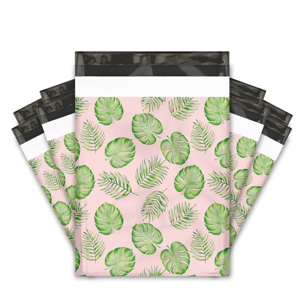 50 10X13 Poly Mailers Palm Leaves, Shipping Envelopes PRICE IS FIRM - Picture 11 of 12
